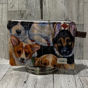 Cute Dog Print Zipper Pouch